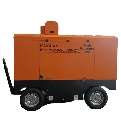 KSCY-650/20-700/17 18m3/Min 650CFM 20bar 17bar เครื่องพกพาหมุนแก๊สสกรู เครื่องกดอากาศ เครื่องกดสกรู