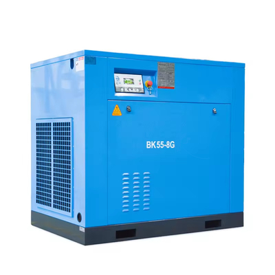เครื่องปรับอากาศไฟฟ้า 55kW 100hp 10m3/min 8 bar เครื่องปรับอากาศหมุน BK55-8G