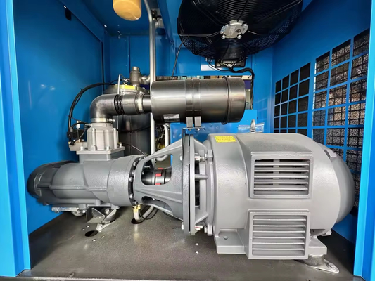 เครื่องปรับอากาศไฟฟ้า 55kW 100hp 10m3/min 8 bar เครื่องปรับอากาศหมุน BK55-8G